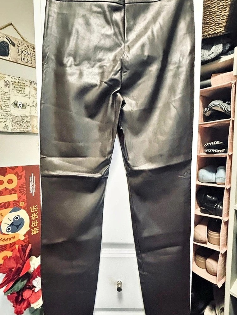 Zara Faux Leather Brown
Leggings with Side Zips Black Waist 30